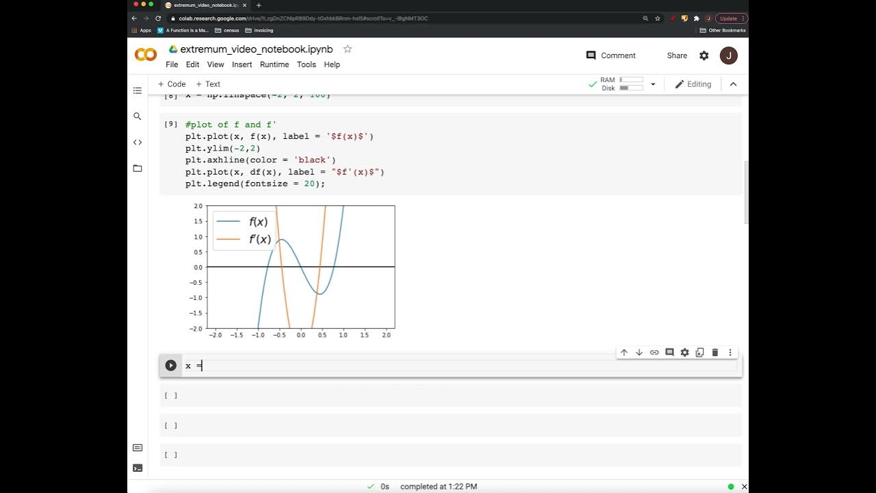 20 Calculus: First Derivatives with Python - YouTube