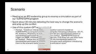Creating a high quality healthcare simulation using AI