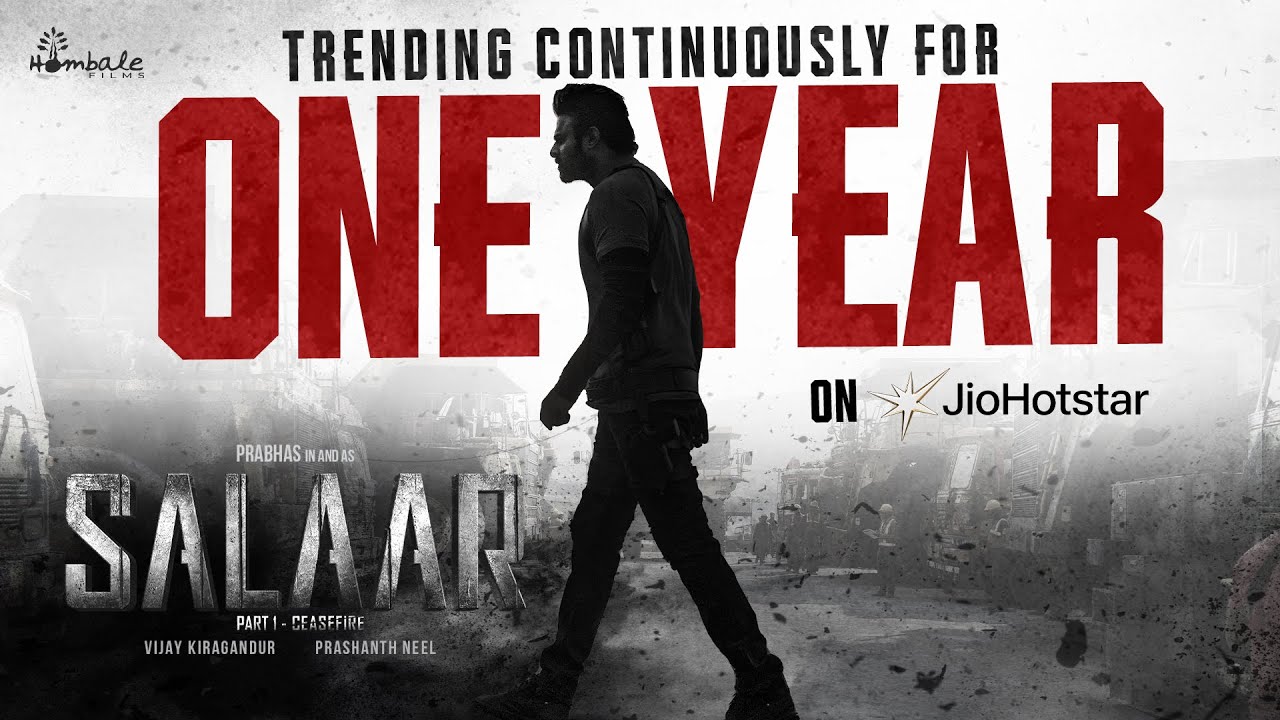 A Reign Like Never Before👑| Salaar Trending on Jiohotstar |Prabhas, Prashanth Neel|Hombale Films