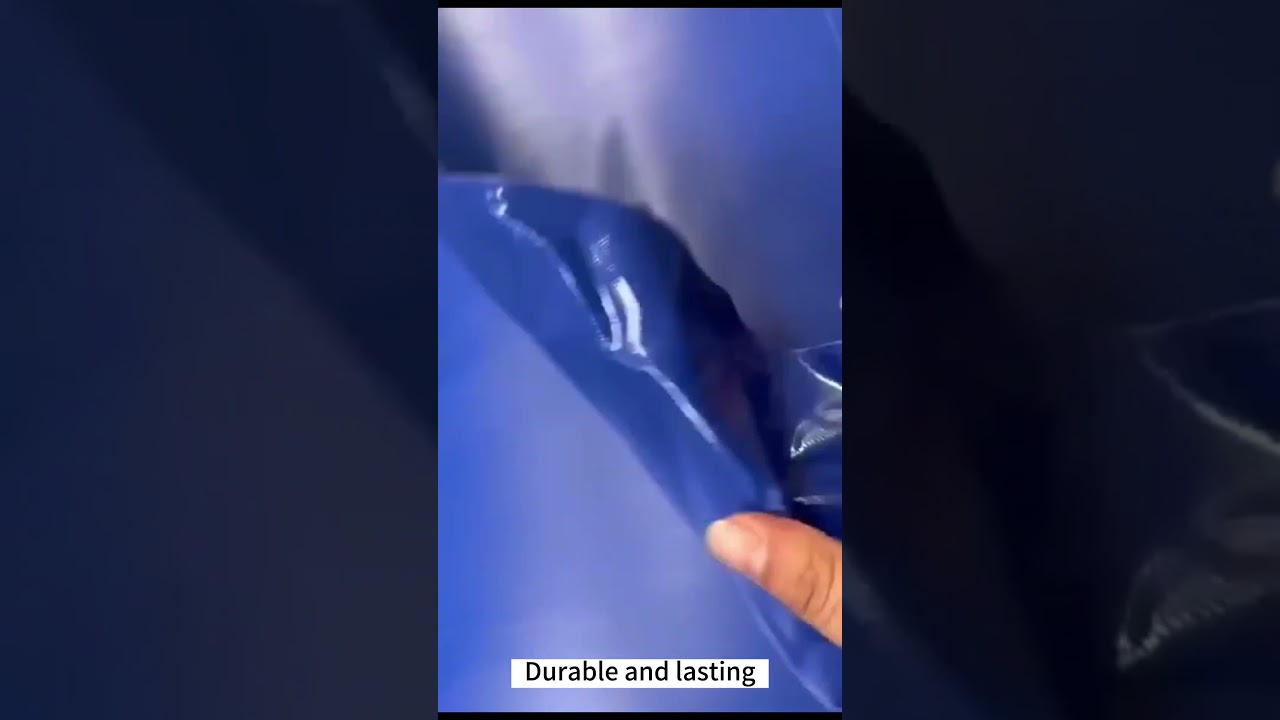 Anti wrinkle test of pvc coated tarpaulin fabric, high performance