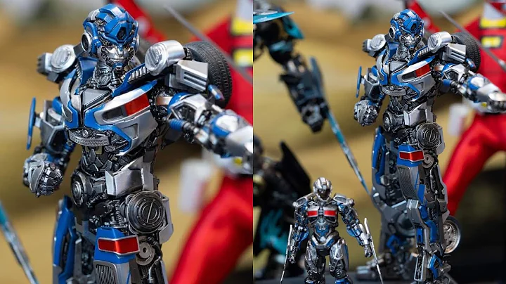 New Transformers rise of the beasts Mirage action figure on display Threezero