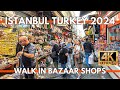 ISTANBUL TURKEY GRAND BAZAAR SHOPS IN CITY CENTER WALKING TOUR | 4K ULTRA HD 60FPS | 6 FEBRUARY 2024