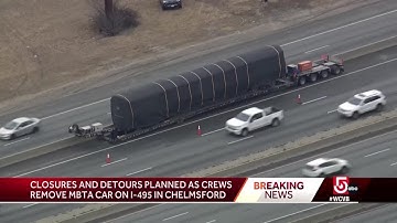 Plan to get stranded MBTA train off I-495