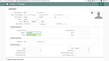Registration workflow - Features & Functionalities of Bahmni