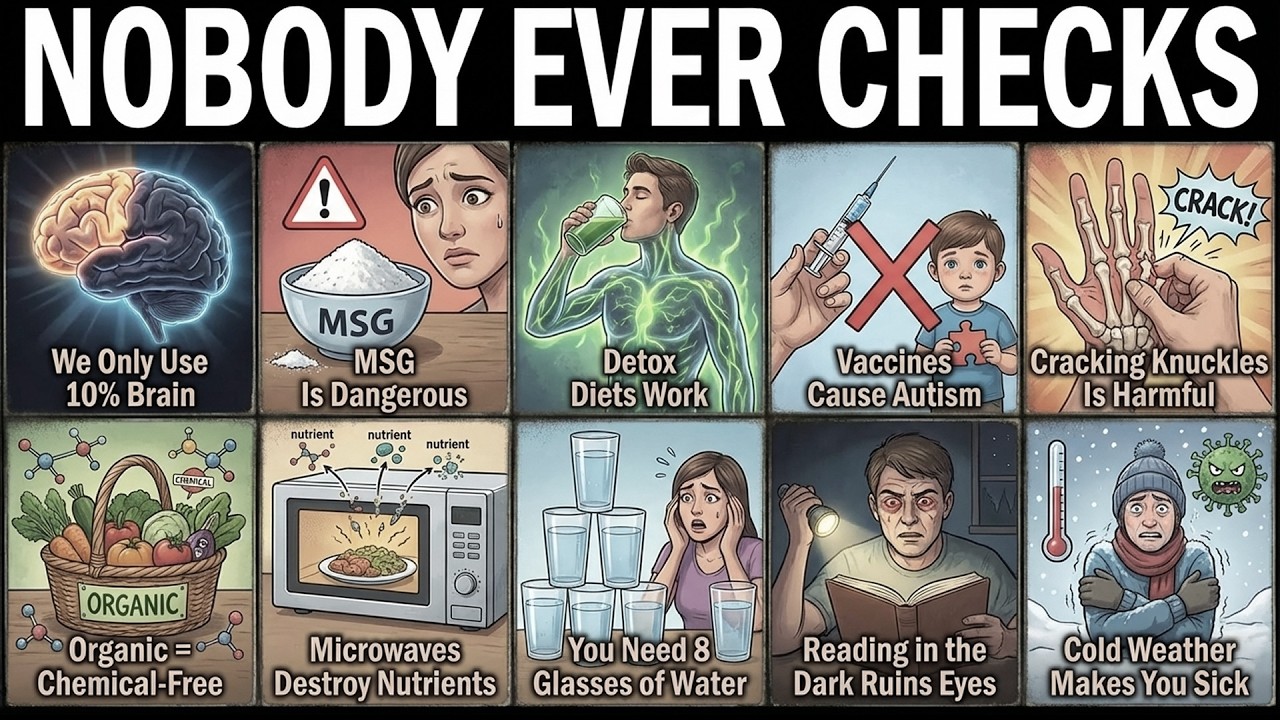 12 Lies Everyone Believes Without Ever Checking - YouTube