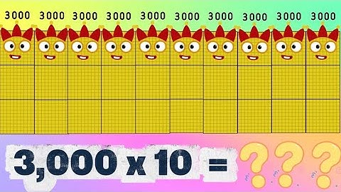 MULTIPLICATION OF TEN GIANT NUMBERBLOCKS | FIND THE TOTAL PRODUCT OF BIG NUMBERS | hello george