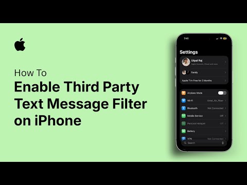 How to Enable Third Party Text Message Filter on iPhone