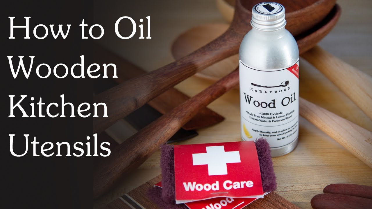 How to Treat Wooden Kitchen Utensils with Linseed Oil 