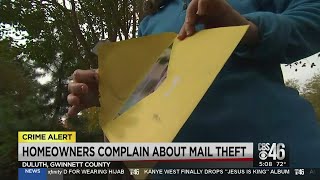 Homeowners complain of mail theft in Duluth neighborhood