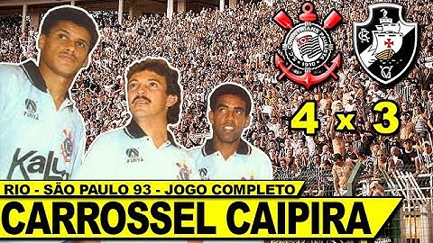 Corinthians 4 x 3 Vasco Rio-São Paulo 1993 Jogo Completo 28/07/1993