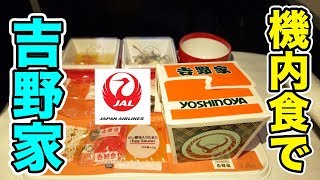 【JAL機内食】上空で食べる特別な吉野家が最高に旨い！！