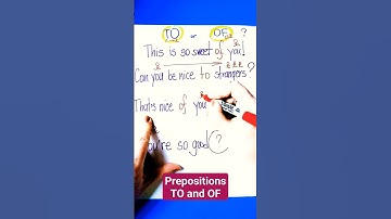 Prepositions TO and OF #english #learn #learning