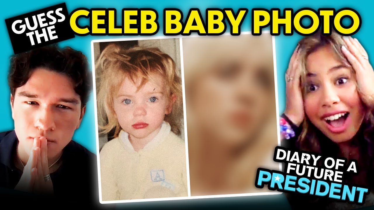 Can YOU Guess That Celebrity's Baby Photo? (ft. Cast of Diary of a Future President) | React