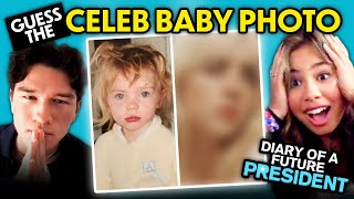 Can YOU Guess That Celebrity's Baby Photo? (ft. Cast of Diary of a Future President) | React