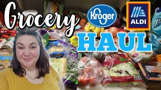 1-WEEK GROCERY HAUL \& MEAL PLAN | Kroger \& Aldi Haul