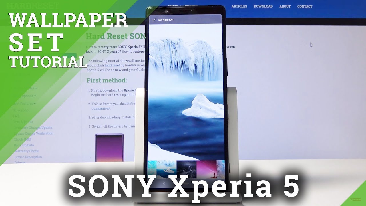 Change Wallpaper Sony Xperia 5 How To Hardreset Info