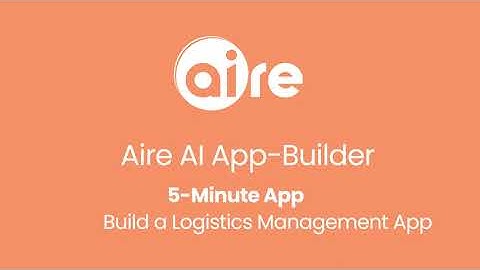 Build a Logistics Management App in 5 Minutes