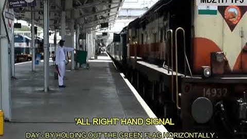 Types of Hand Signals in Indian Railway