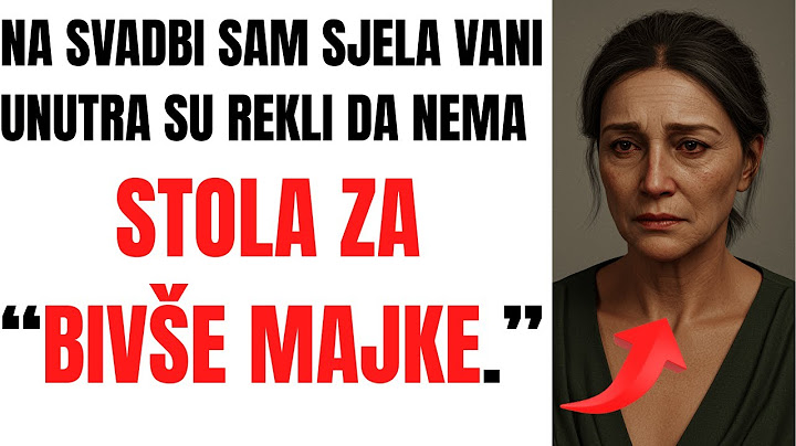 Na svadbi sam sjela vani — unutra su rekli da nema stolova za “bivše majke.”