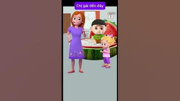 Chị gái Miu Miu muốn cắt tóc cho em trai #CartoonVuiNhon #HoatHinhVuiNhon #GiaiTriChoBe #shorst