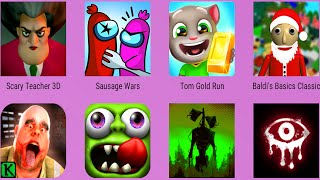 Mr Meat,Siren Head Branny,Zombie Tsunami,Eyes The Horror,Baldi's,Tom Run,Sausage Wars,Scary Teacher screenshot 4