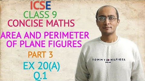 ICSE Q.1 EX 20(A) CLASS 9 CONCISE MATHS PART 3 CHAPTER 20