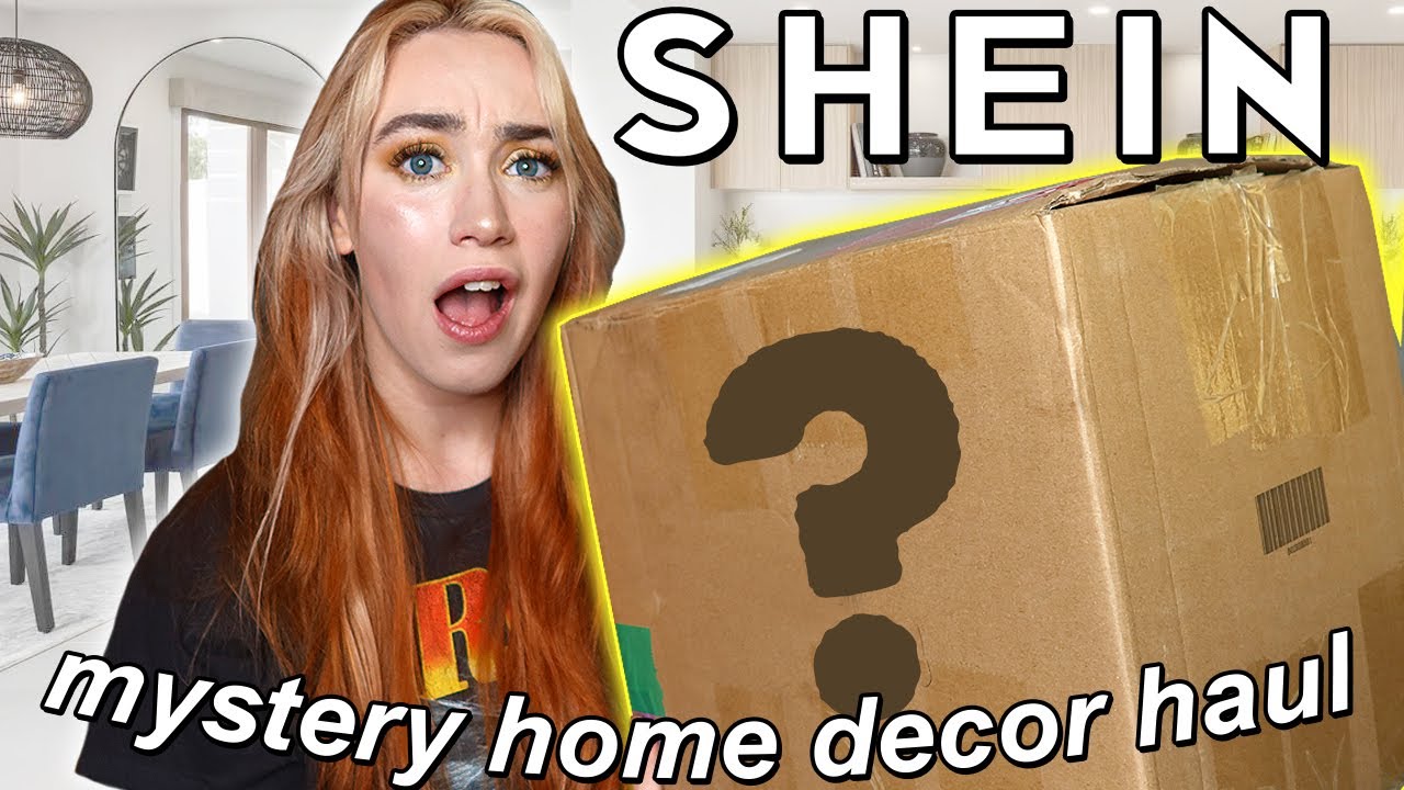 SHEIN sent me a MYSTERY BOX!! SHEIN X HOME LIVING YouTube