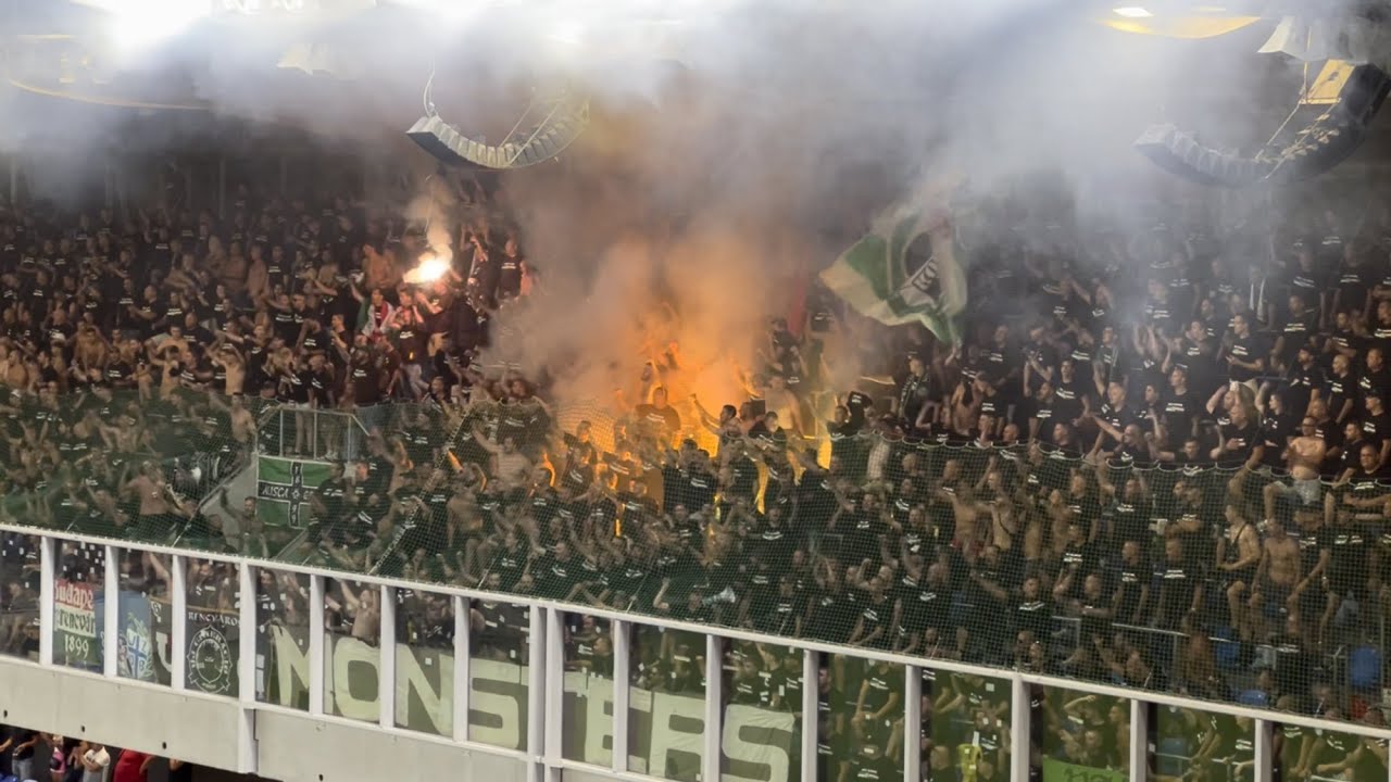 ⁣ULTRAS AND FANS: FRADI FANS CELEBRATE IN TEHELNÉ POLE | Slovan Bratislava - Ferencváros Budapest