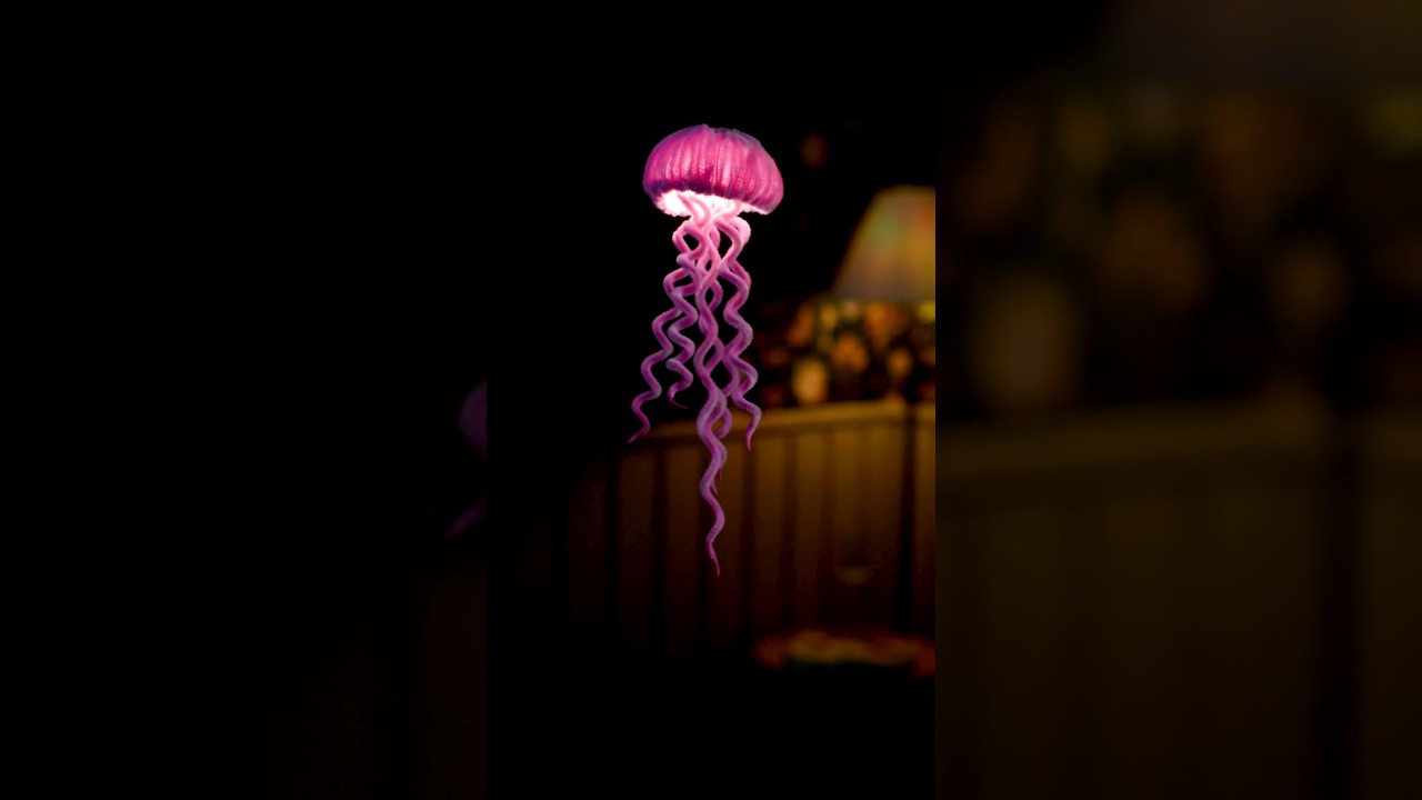 Fiz uma ÁGUA VIVA iluminada com limpador de cachimbo 🪼✨