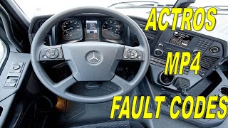 ACTROS MP4 FAULT CODES