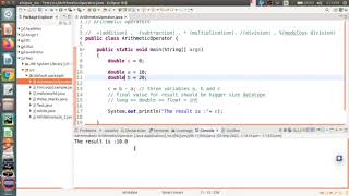Programming in Java(Operators- Arithmetic Operator)