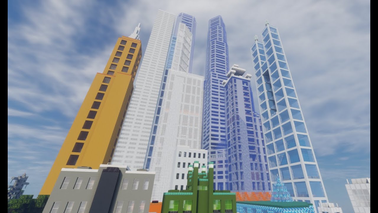 Minecraft live🔴 building another skyscraper in my city