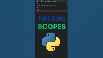 Python Function Scope Explained | Local vs Global Variables #learnpython #PythonTutorial#PythonScope