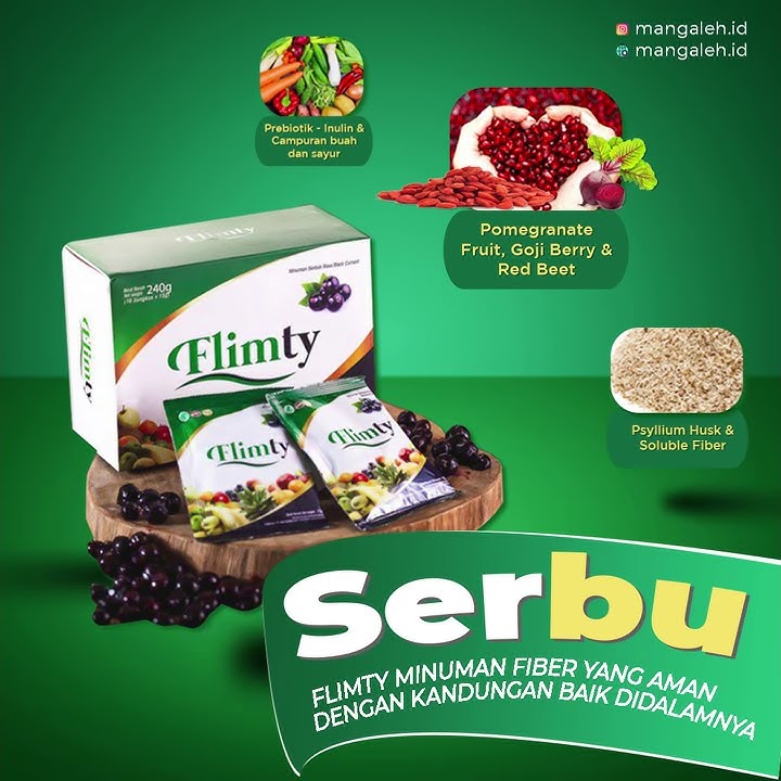 mangaleh.id Flimty Fiber 100% Original Untuk Detox dan Pelangsing Herbal