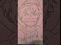 🔥 Luffy Fanart Drawing | One Piece Lovers Must Watch! 🎨👒 #OnePiece #AnimeSketch #drawing #ytshorts