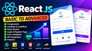 React JS Login & Register Page Using useState Hook | Beginner Friendly Tutorial @developerakhil 