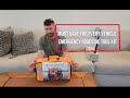 Car Emergency Kit with Portable Air Compressor, First Aid Kit, Jumper Cables, Roadside Safety Emerge