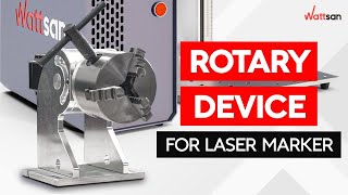 HOW TO USE ROTARY DEVICE for LASER MARKER / WATTSAN FL TT