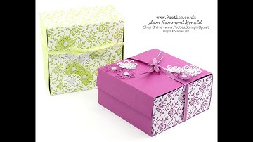 Extra Huge Fold Flat Box Tutorial using Stampin