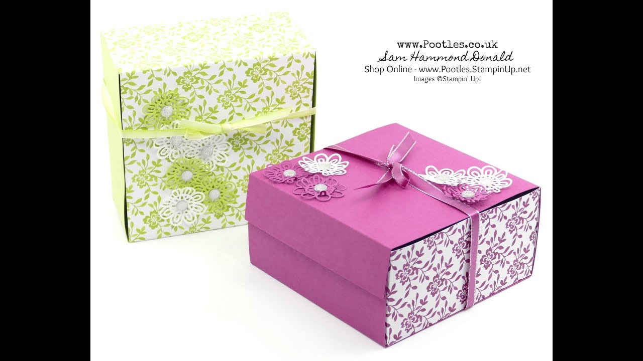 Мастер-класс по изготовлению огромной плоской коробки с использованием расходных материалов Stamp...