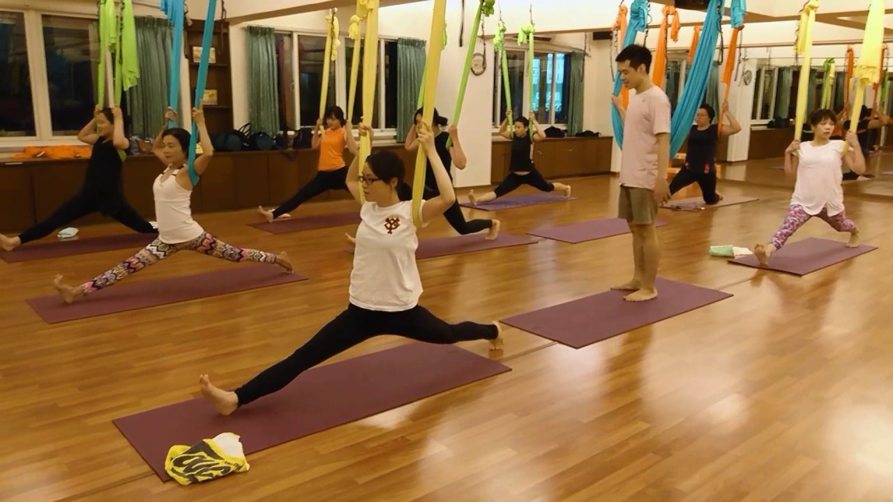 7月7日空中瑜伽-揚菁瑜伽世界