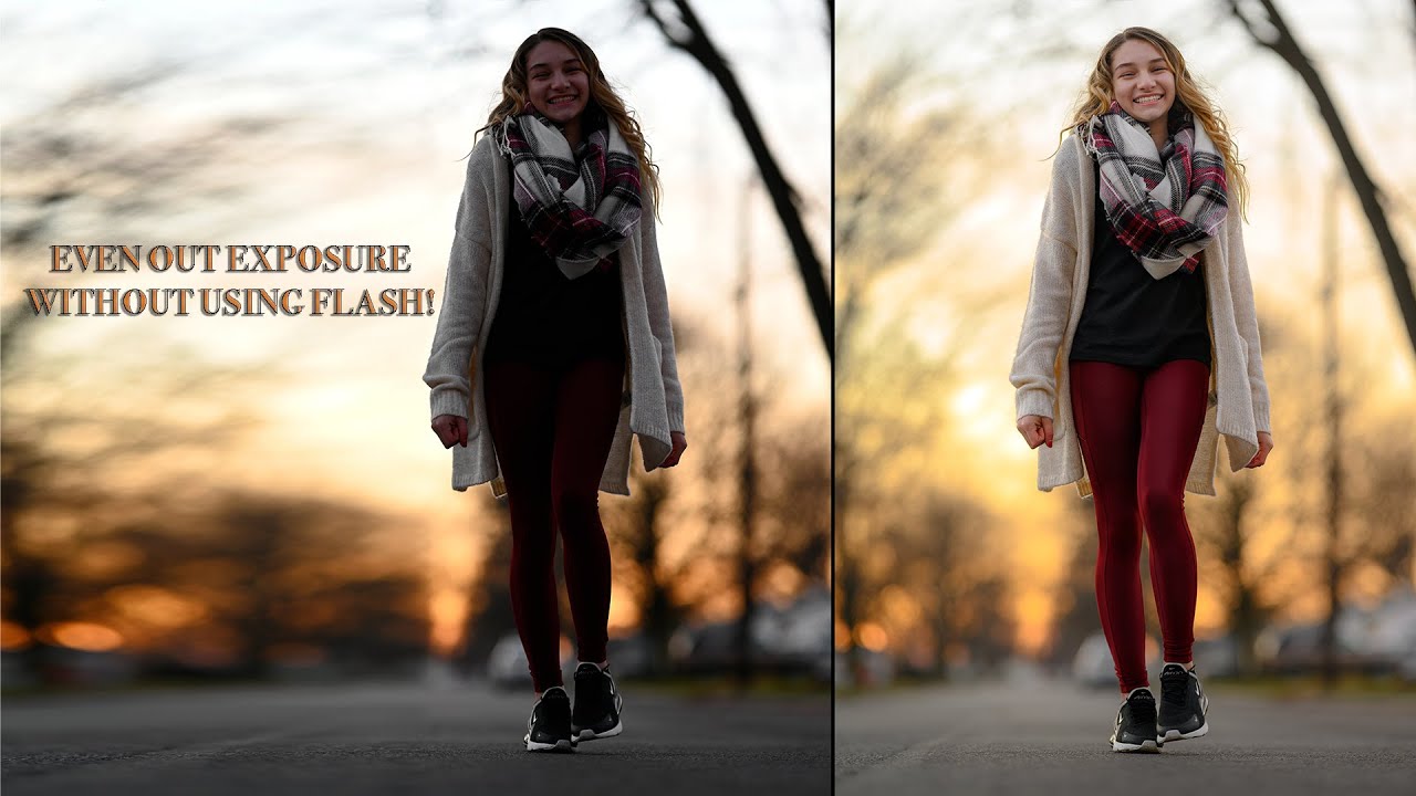 Even exposure in outdoor portraits WITHOUT using a flash. YouTube