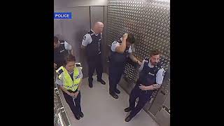 Police Fill Elevator Silence With Sick Beats #shorts