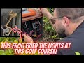 🐸 ⚡️ Frog fries itself when it jumped someplace it shouldn't have, blows up golf course light panel!