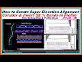 How to Create Super Elevation Alignment & Corridor Profile in Civil 3D. Plan Profile Sheet Setting.