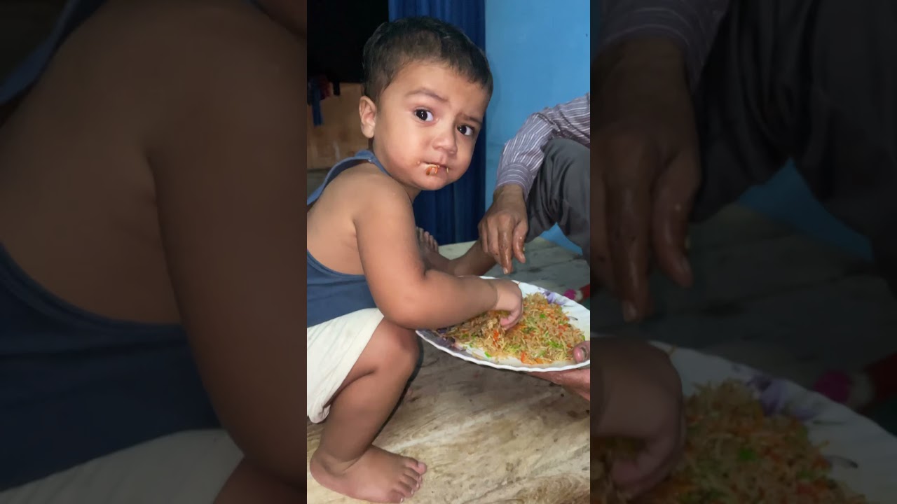 Biryani challenge cute baby boy / Eating challenge /