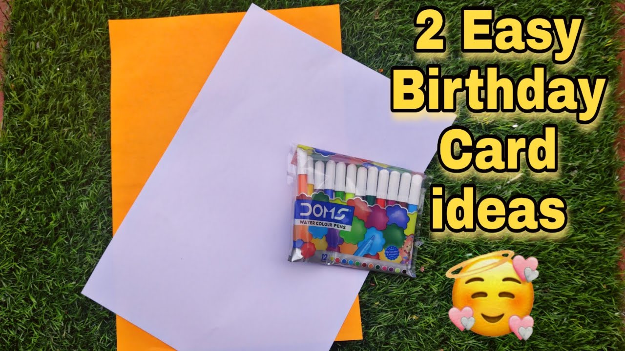 how-to-make-birthday-cards-2-ideas-youtube