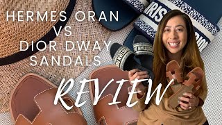 Hermes Oran vs Dior Dway Sandal Comparison | Sandal Review, Pros & Cons, Wear & Tear | LuxPetite