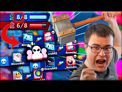 ME PASO BRAWL STARS 👀🥳 MATO a los 8 en el NUEVO MODO 💀 Alvaro845