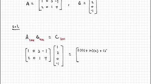 Linear Algebra - Video 33:  Matrix Multiplication Example 2